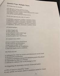 The removal of tissue can either take place from tissue directly or from disaggregation by enzymatic or mechanical means before culture, or they may be originated from a. Question Type Multiple Choice 40 Viruses May Be Chegg Com