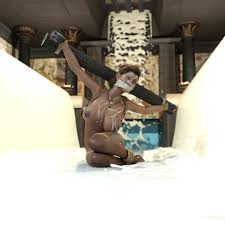 Ebony bound and gagged