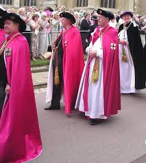 Officers Of The Order Of The Garter Left To Right Secretary Barely Visible Gentleman Usher Of The Black Rod Order Of The Garter Knighthood Royal Throne