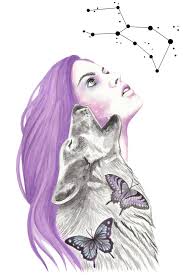 Written In The Stars Art Print By Andrea Hrnjak X Small Art Cute Little Drawings Purple Art