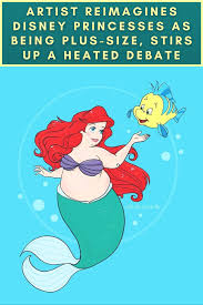 Artist Reimagines Disney Princesses As Being Plus Size Stirs Up A Heated Debate Disney Disney Princess Disney Character Drawings