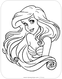 It is so easy that even toddler can play. The Little Mermaid Coloring Pages 3 Disneyclips Com