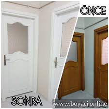 Boya damlamasına karşı sadece kapının altına plastik bir altlık veya gazete sermeniz yeterlidir. Kapi Pencere Ve Dolap Boyama
