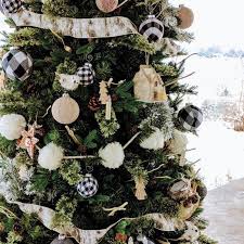 Black And White Buffalo Plaid Christmas Black White Buffalo Plaid Christmas Ornaments Jumbo Set Etsy Plaid Christmas Christmas Ornament Sets Modern Christmas