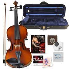 Amazon.com: Bunnel G1 Violin Outfit 12 Size - Carrying Case and  Accessories Included - Solid Maple Wood and Ebony Fittings By Kennedy  Violins : Musical Instruments