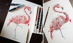 12 Pinturas Criativas De Animais Feitos De Pontos Coloridos Desenhos de casas, cidades e monumentos. 12 pinturas criativas de animais feitos