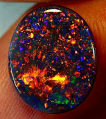 Black Fire Opal Stones And Crystals Crystals And Gemstones Crystals