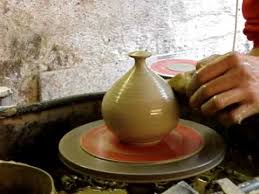 Diy pottery barn table knockoff. Throwing A Clay Pottery Table Salt Pot On The Wheel Youtube