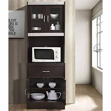 • versatile 16w x 17d x 62h tall narrow storage cabinet with door and shelves is a great way to organize any home or professional space • slim cabinet contains one fixed shelf and two adjustable shelves for flexible storage; Hodedah Import 70 Tall Top Bottom Enclosed Kitchen Cabinet W Drawer Chocolate 1 Unit Ralphs