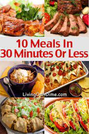 These easy international recipes will have a unique dinner on the table in 30 minutes or less, perfect for those nights when you have no time to cook! 10 Meals In 30 Minutes Or Less Quick And Easy Meals