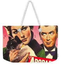 Bell, Book and Candle'', with James Stewart and Kim Novak, 1958 Weekender  Tote Bag by Retro Movie Posters