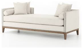 Replacement chair patio chaise lounge chairs outdoor yard pool recliner folding lounge table chair set. Lessie Double Chaise Transitional Indoor Chaise Lounge Chairs By Basin And Vessel Houzz