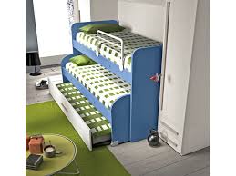 La soluzione perfetta per camerette per due o tre bambini sono sicuramente i letti a castello o a soppalco. Cameretta A Ponte Con Letti Estraibili Targata San Martino Mobili