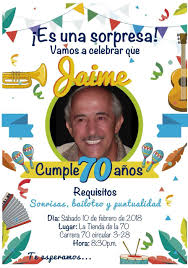 Tarjeta De Invitacion Para Celebrar 70 Anos Invitacion Cumpleanos Adultos Tarjetas Invitacion Cumpleanos Invitaciones De Cumpleanos 70 Si tienes microsoft word y una impresora a color, puedes crear invitaciones para adaptarse a cualquier tema de la fiesta de cumpleanos. tarjeta de invitacion para celebrar 70