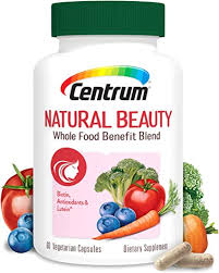 Food is the best source of vitamin e. Amazon Com Centrum Natural Beauty Biotin And Vitamin E Hair Skin And Nails Vitamins 60 Count Health Personal Care