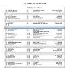 Pga Tour Announces New Schedule Featuring 2020 Olympics Off Week And A Significant Wgc Move Pga Pga Tour Olympia Fields