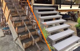 Century concrete step dealer display if you have a need for and want the highest quality steps available click on the map below to find your as the leading manufacturer of precast concrete steps in the u. Ready Mix Concrete Steps Vs Precast Concrete Stairs Sanderson Concrete