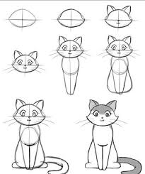 How To Draw A Cartoon Cat Step By Step 17 P S Simple Quest For Everyone Why Did Bill Die Cat Drawing Tutorial Drawings Simple Cat Drawing