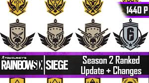 Rainbow six siege features 23 individual ranks across seven brackets in 2019, most recently broadened via the champions tier with operation ember rise. Rainbow Six Siege Ranked Season 2 Changes New Mmr And Beta German 1440p 60fps Youtube