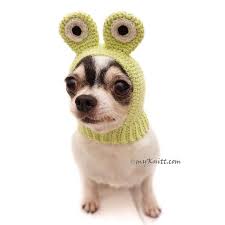 Dog Hat Crochet Frog Funny Pet Hats Dog Hat Chihuahua Cat Hat Frog Dog Hat For Winter Crochet Amigurumi Db5 By Myknitt Free Shipping Crochet Dog Hat Dog Sweaters Diy Dog