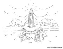 Our Lady Of Fatima Coloring Page May 13th Catholic Coloring Coloring Pages Lady Of Fatima