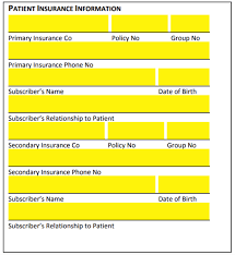 What is a subscriber name for insurance? Free Medical Health Insurance Verification Form Pdf Eforms