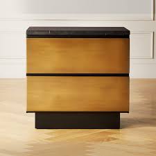 A 3 drawer nightstand means so much more space to store those little things that you need on hand. Logan Black Marble And Brass Nightstand Reviews Cb2