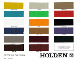 Veritable Holden Colour Chart 2019