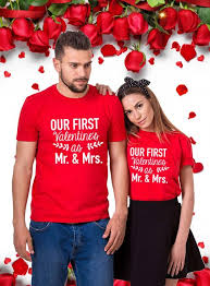 Valentine's day gifts that you both can enjoy (wink wink). Our First Valentines As Mr Mrs Sweet Couple T Shirt Valentine S Day Shirt Holiday Shirts Fashion Valentines Day Shirts Couple T Shirt Valentine S Day Outfit