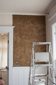 How To Make Diy Burlap Walls In 2020 Burlap Wall Burlap Wallpaper Butterfly House
