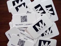 Print business cards on a desktop printer. Business Cards Featuring Qr Codes Created By Mary Vantine Printed By Gotprint Com Examples Of Business Cards Marketing Business Card Google Business Card