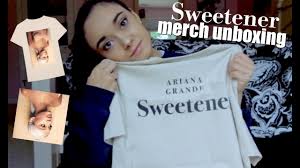 unboxing ariana grande merch sweetener pt 1