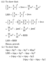 Ncert Solutions For Class 8 Maths Algebraic Expressions And Identities Ex 9 5 Ncertsolutions Ncertclass8mat Algebraic Expressions Math Formula Chart Class 8