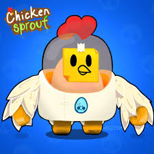 All content must be directly related to brawl stars. Chicken Sprout Skin Brawlstars
