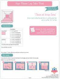 The directions are going to be the same for both types of log cabin that you need to make. Log Cabin Quilt Block Free Pdf Pattern Fat Quarter Shop