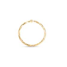 020 Gauge Twist Nose Ring In 14k Gold 5 16 Piercing Pagoda Gold Nose Rings Gold Nose Ring