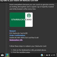 Lots of people are asking us how we can the advertisers then finance each of the free starbucks star codes given away so we get paid and you. Egift Card Question Microsoft Community