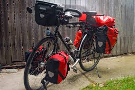 Bags Packed Bike Loaded What Was I Thinking Bike Bike Camping Bike Trips