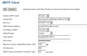However, when using office 365, you may have to configure an smtp relay on your mail server's end for it work correctly. Office365 Setting To Scan To Email