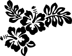 Vector Hibiscus Flower Clipart Best Flower Stencil Flower Silhouette Flower Outline