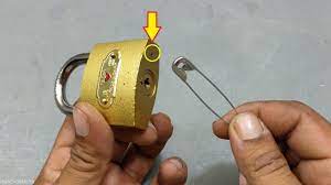 Learning how to pick locks on your own time not only provides a real mechanical challenge rivaling that of even the most complex puzzles, but it gives you should be able to lift the hook slightly & feel a pin with some spring pressure pushing back down. Easy Way To Open Lock With Safety Pin Easy Life Hack Teaching 24 Youtube