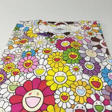 New vault vans takashi murakami shoes limited edition by vans x takashi murakami also sees a line of clothing and skateboards with two of the recurring motifs of murakami flower laughing and why skull takashi murakami t shirt white tiger homme vert s. Vans X Takashi Murakami Flower Floral All Over Art Depop
