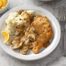 Lemon Mushroom Chicken Recipe Taste Of Home Mushroom Chicken Recipes Mushroom Recipes