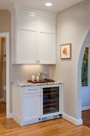 Bar with wine fridge opening. Dry Bar Wine Cooler Houzz