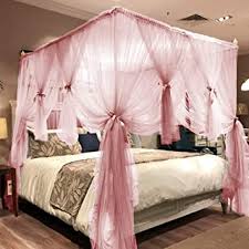 The watercolor prism comforter instantly adds an artistic flair to a child's bedroom. Amazon Com Bed Canopies Drapes Pink Bed Canopies Drapes Bedding Home Kitchen