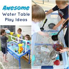 Next, you want to get the fillers.. Awesome Water Table Play Ideas Frugal Fun For Boys And Girls