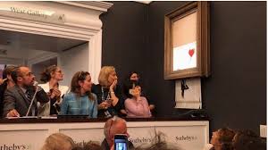 The shredding is now part of the integral art work. Here S What Really Happened With Banksy S Art Shredding Stunt At Sotheby S According To Kenny Schachter S Source