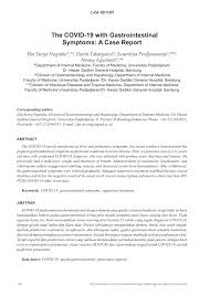 Pdf The Covid 19 With Gastrointestinal Symptoms A Case Report