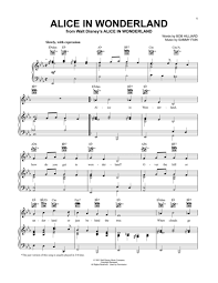 Alice In Wonderland By Bob Hilliard Digital Sheet Music