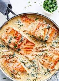cremige sahne sauce babyspinat rezept lachs baby spinach recipes delicious salmon recipes salmon recipes